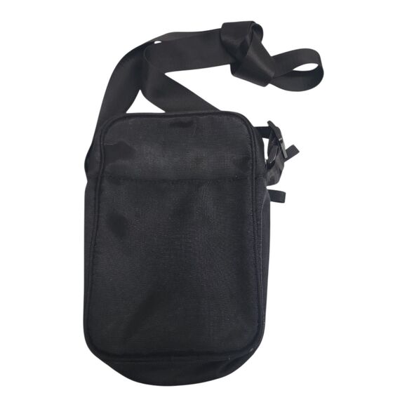 True Religion Crossbody Sling Bag Black World Tour Unisex Messenger Bag - Picture 2 of 6